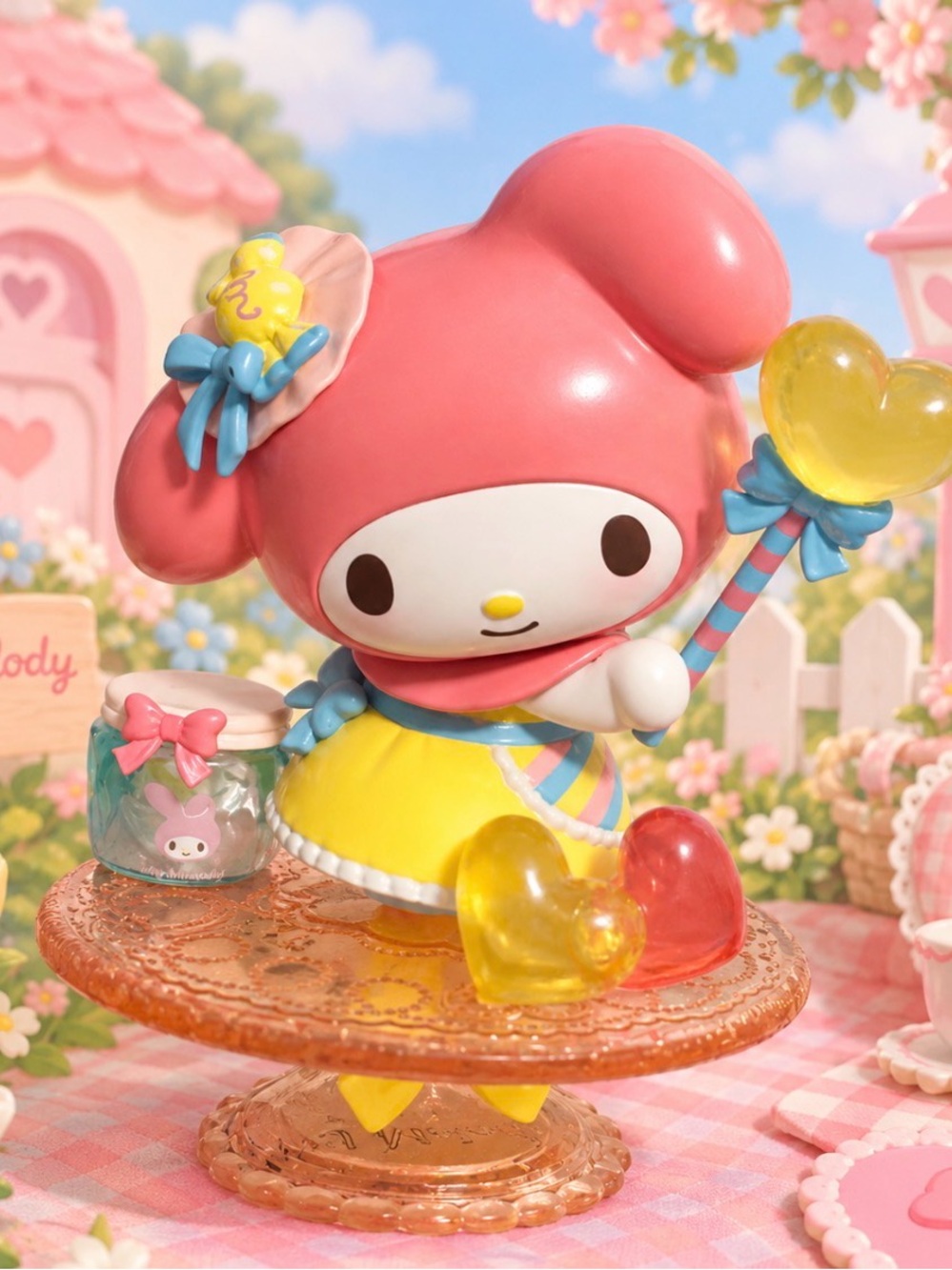 My Melody Rainbow Candy Figurine Miniso Afternoon Tea Series